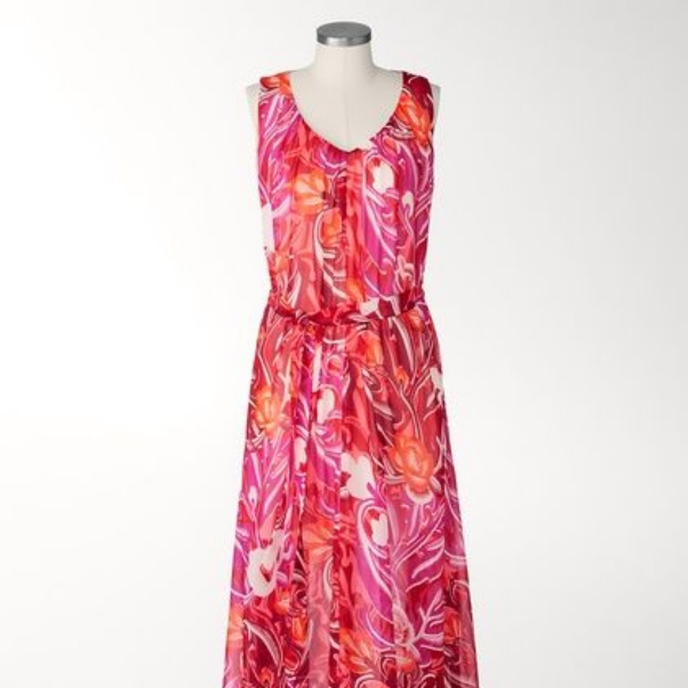 Coldwater Creek Paisley Mariposa Maxi Dress
